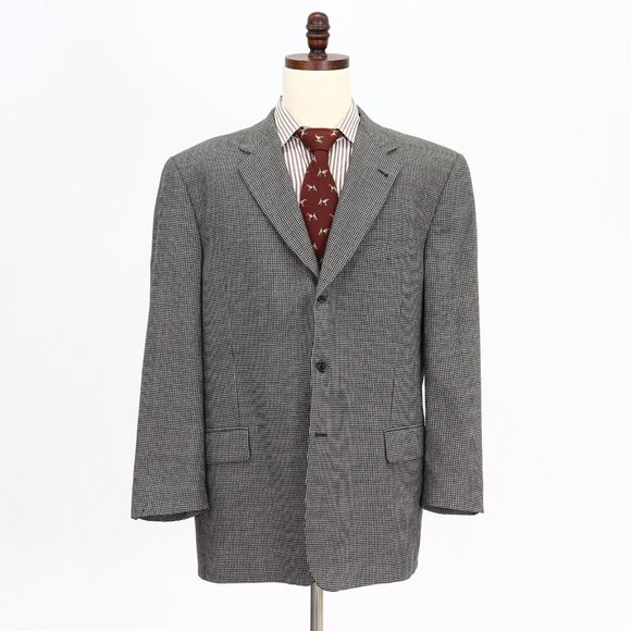 Joseph Abboud 46R Beige HT 3-Button Sport Coat Blazer Jacket V435